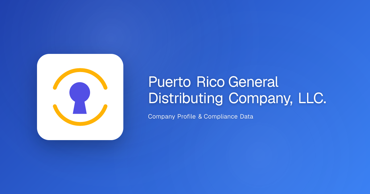 Puerto Rico General Distributing Company, LLC. - Inspection Records ...